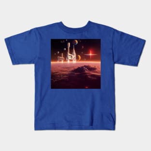 Interplanetary Spaceport Kids T-Shirt